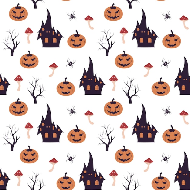 Halloween seamless pattern