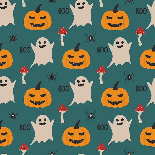 halloween seamless pattern