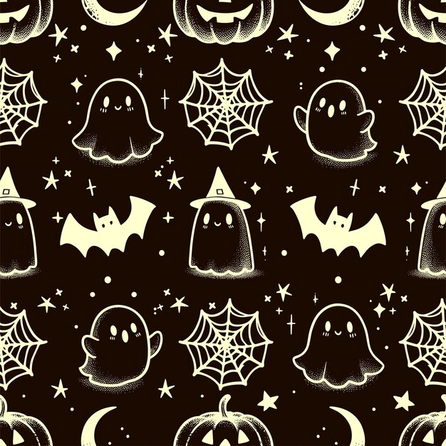 Halloween seamless pattern