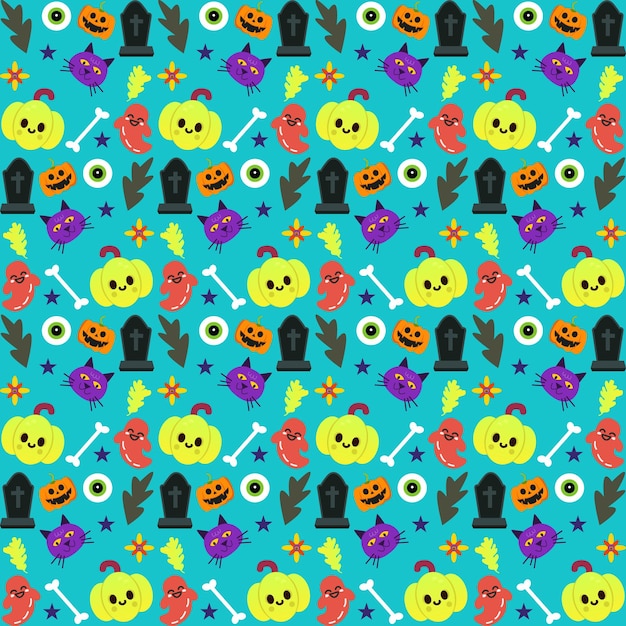 Halloween Seamless Patterns Set