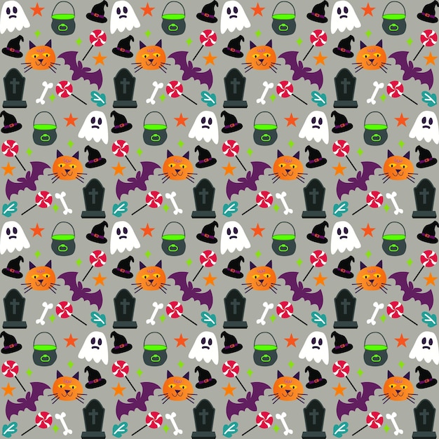 halloween seamless patterns