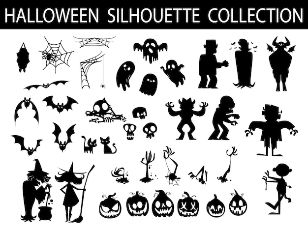 Halloween silhouette collection