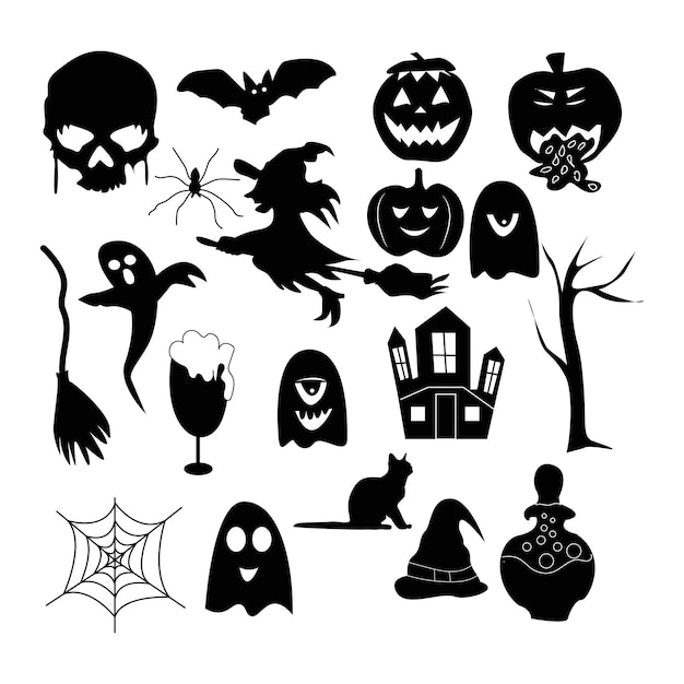 Halloween silhouette collection