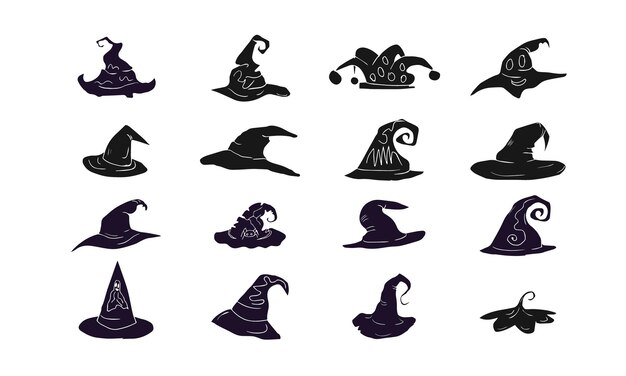 Halloween silhouette hat design