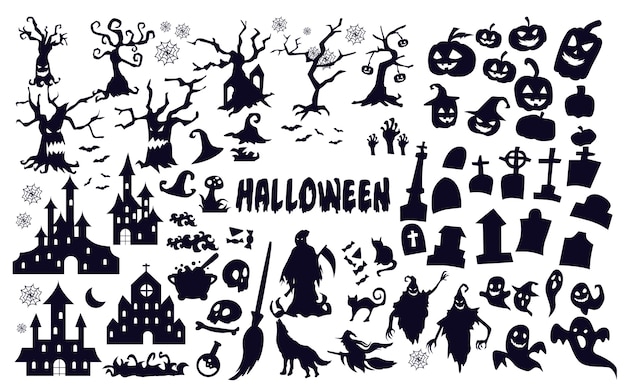 Halloween silhouettes