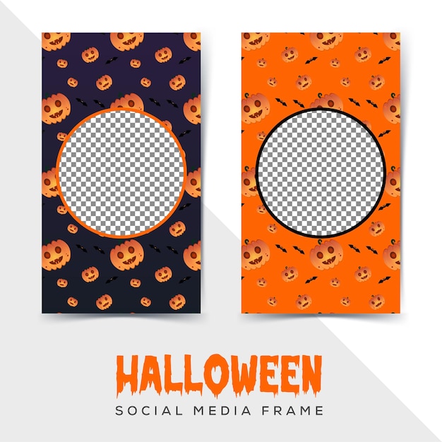 Halloween social media instagram story collection