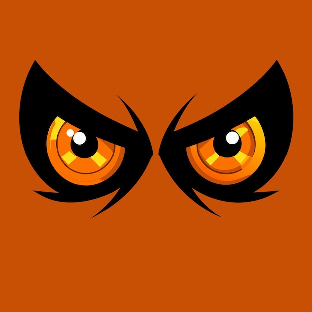 Halloween spooky eyes illustration design