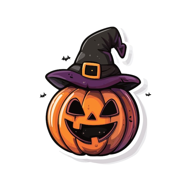 Halloween sticker vector