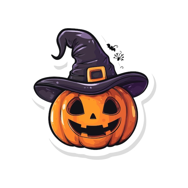 Halloween sticker vector