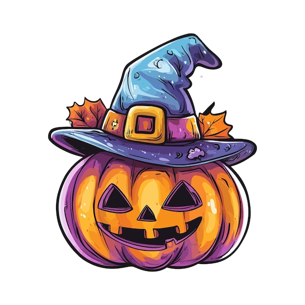 Halloween sticker vector