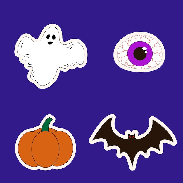 Halloween stickers creepy stickers