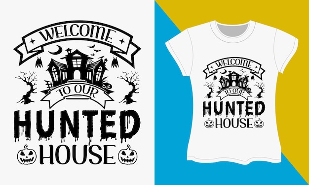 Halloween SVG cut files design. Halloween typography T-shirt Design.