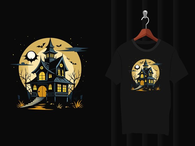 Vector halloween t shirt design artwork