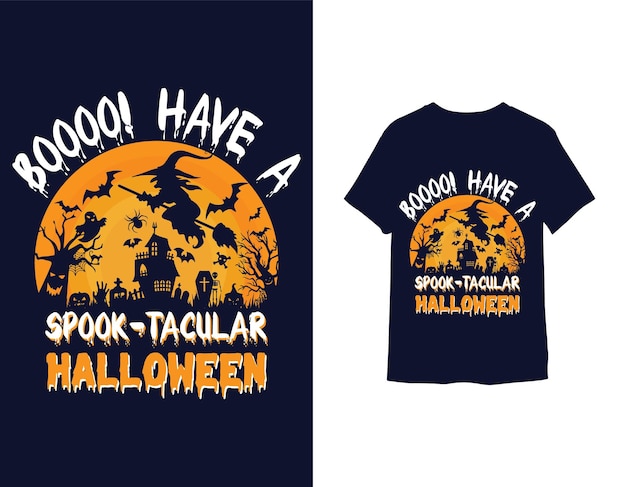 Halloween t-shirt design premium vector