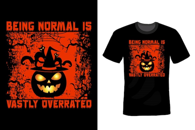 Halloween T shirt design typography vintage