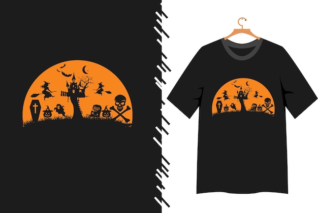 Vector halloween t shirt design vector