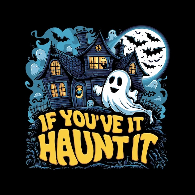 Vector halloween t shirt design