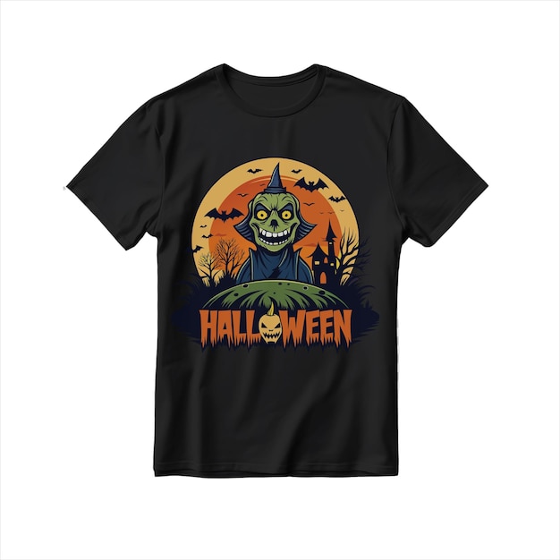 Vector halloween t shirt