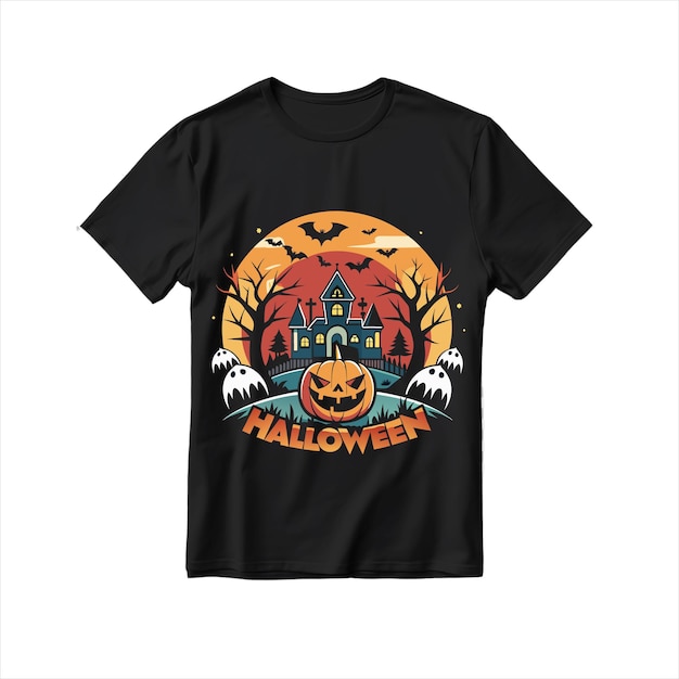 Vector halloween t shirt