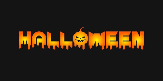 Halloween text design