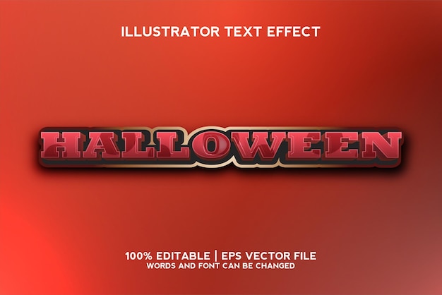 Halloween text effect template