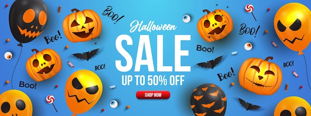 Halloween themed banner design