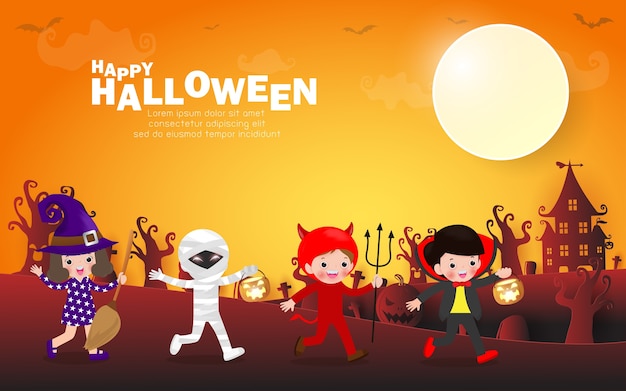 Halloween themed party background