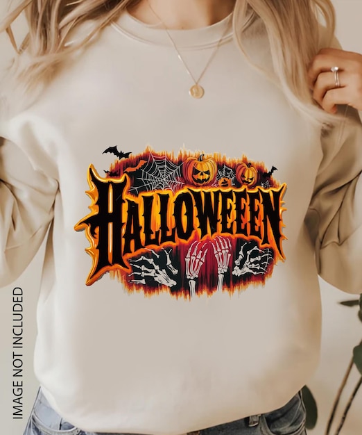 Halloween TShirt Design with Beautiful Icons