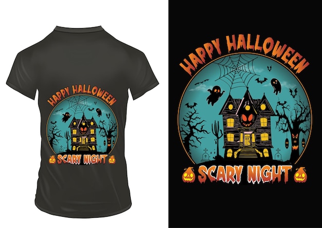 Vector halloween tshirt design