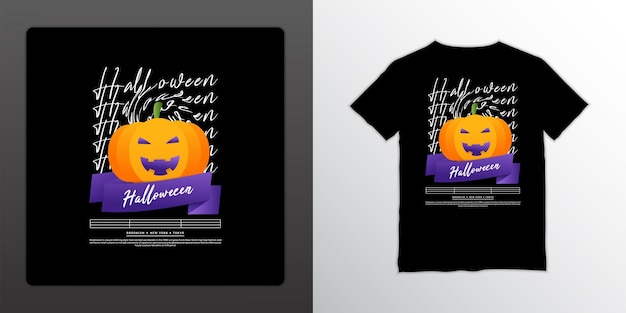 Halloween tshirts design in streetwear style