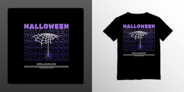 Halloween tshirts design in streetwear style