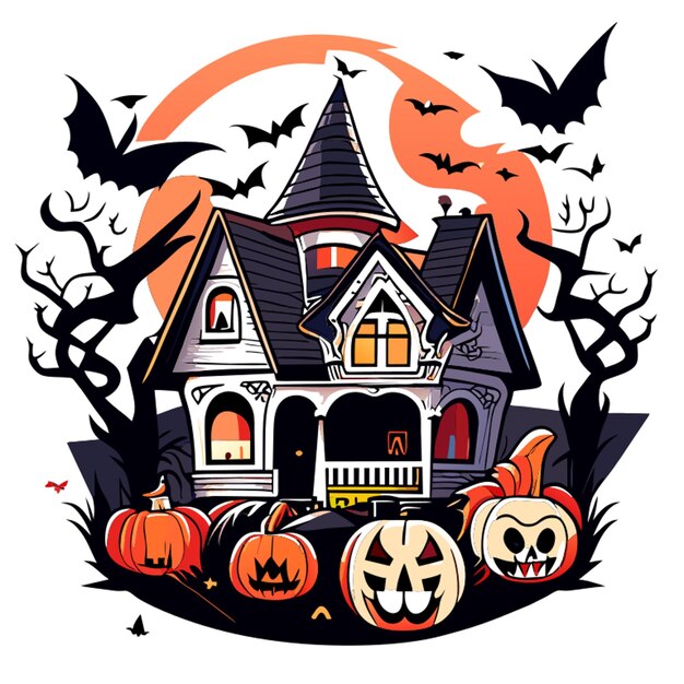 halloween vector illustration flat 2