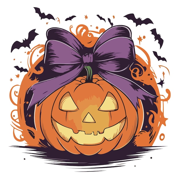 Halloween vector illustration pumpkin