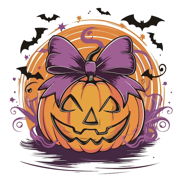 Halloween vector illustration pumpkin