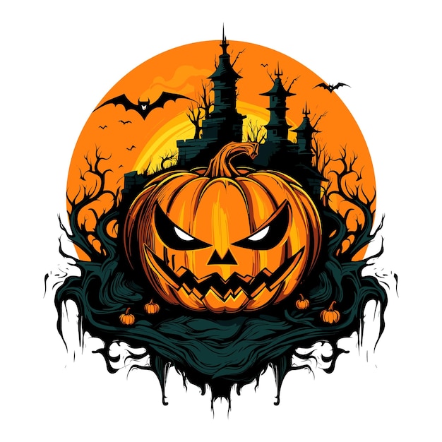 Halloween vector illustration pumpkin