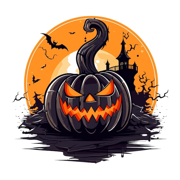 Halloween vector illustration pumpkin