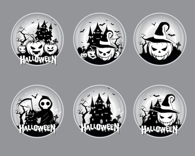 Halloween vector or logo Poster Vector art