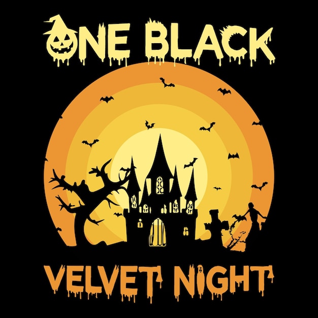 Halloween vector T-shirt design