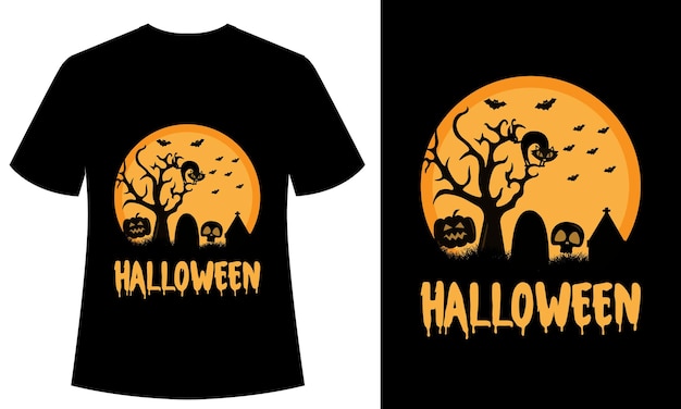 Halloween Vintage and Retro, typography, happy halloween, tshirt design, spooky, horror