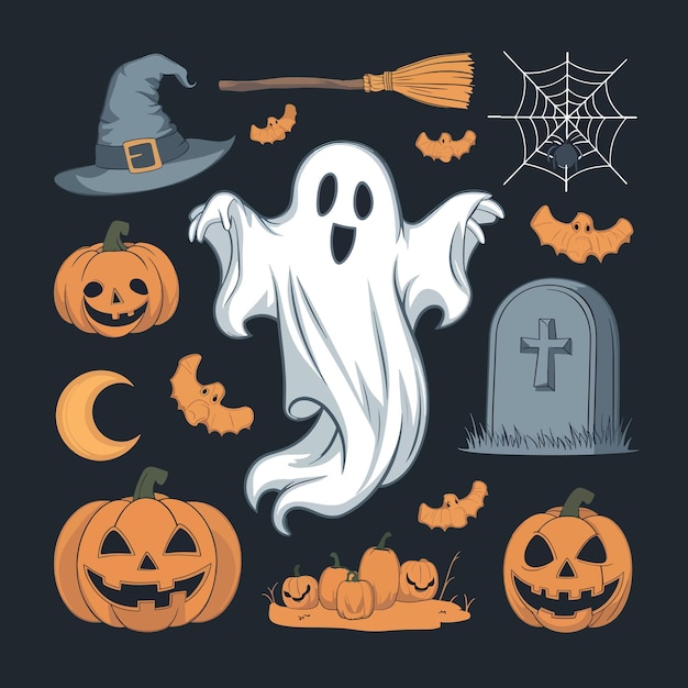 Halloweenthemed illustrations