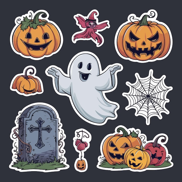 Halloweenthemed illustrations