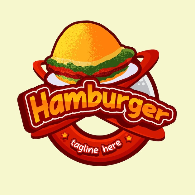 Hamburger food character mascot