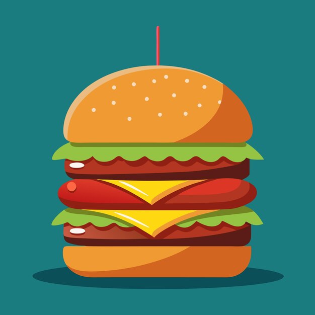 Vector hamburgers design graphic illustration