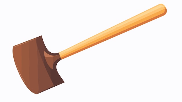 Vector a hammer with a wooden handle