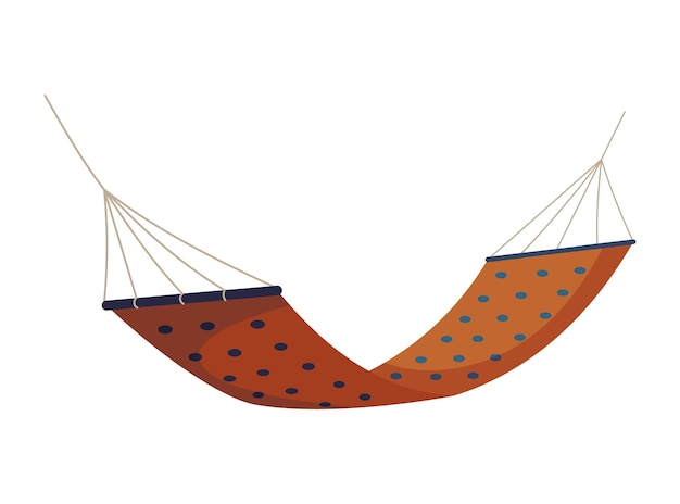 Hammock colorful Summer recreation relaxing sleeping or resting accessory Hanging fabric rope swinging Modern relax decoration