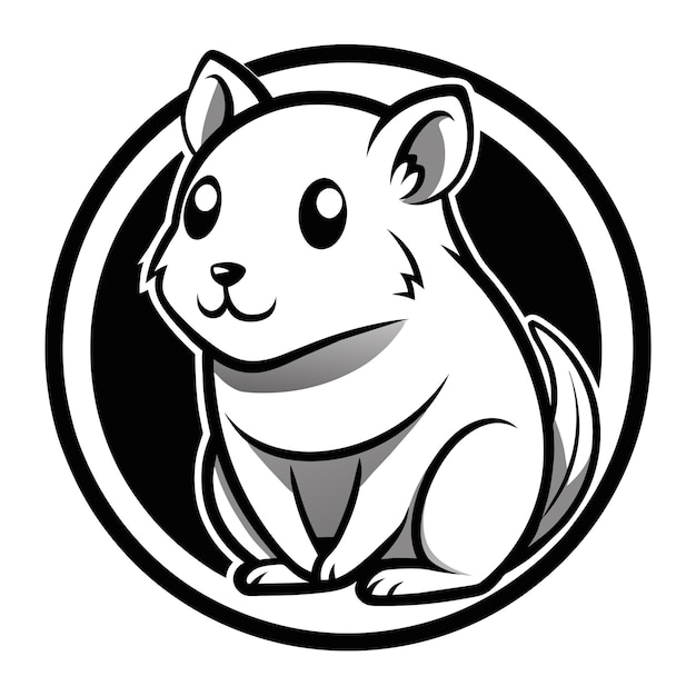 Vector hamster icon vector illustration perfect for circular designs