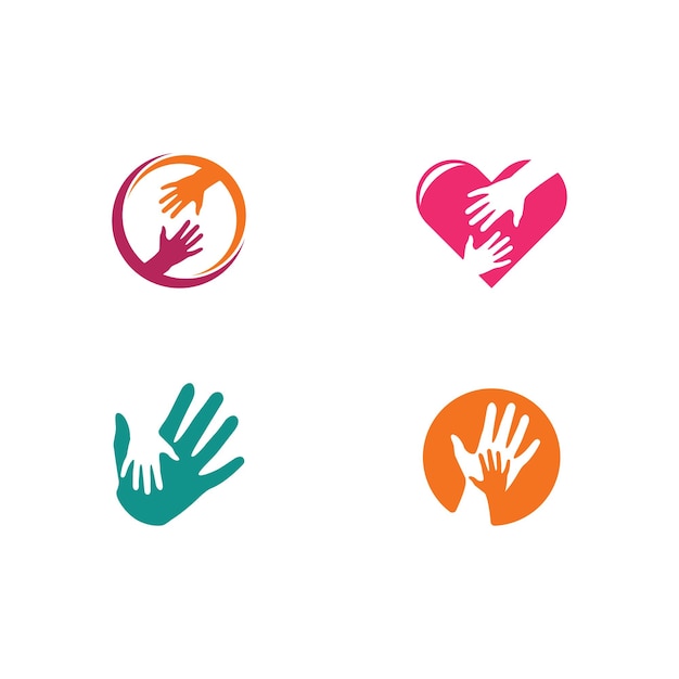 Hand Care Logo Template vector icon illustration