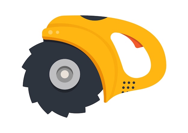 Hand circular saw Construction Tool Icon Vector illustration