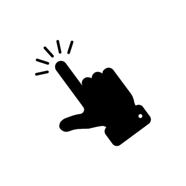 Hand click icon vector pointer icon vector hand cursor icon vector Pointer click Cursor arrow icon Clicking with a computer mouse