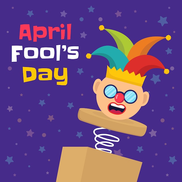 Hand draw illustration of april fools day.